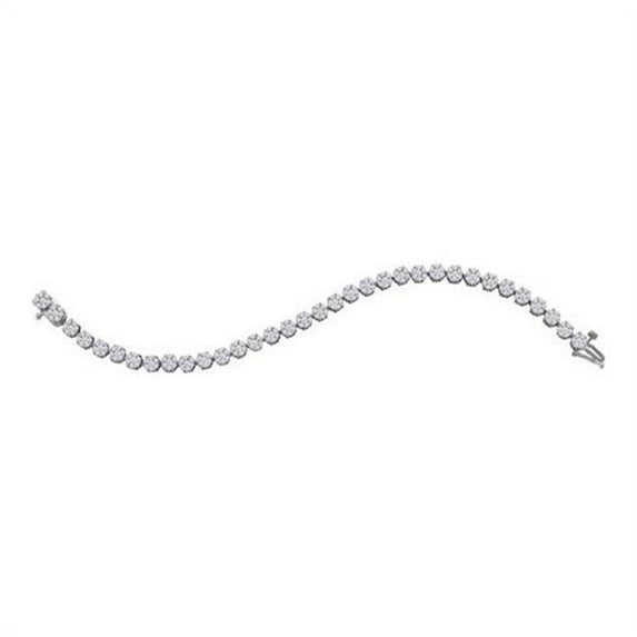 4.00 CT Diamond Ladies Flower Bracelet