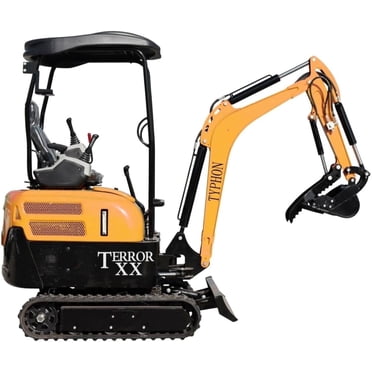 4,000 lb TYPHON Terror XX Mini Excavator Rubber Track with Kubota D902 Diesel Engine