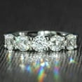 thumbnail image 1 of 4.00Ct Round Cut Real Treated Diamond Engagement Ring - Solid 925 Sterling Silver, 1 of 4
