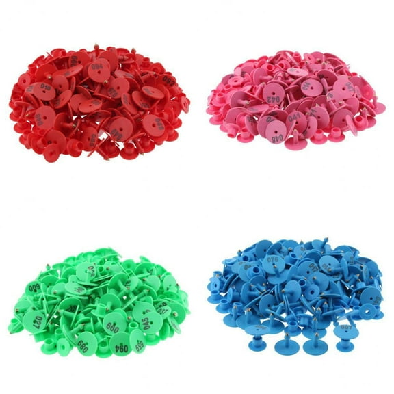 4-00PCS Numbered Livestock For Cow Cattle Sheep, safe to