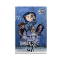 4-029-Coraline Poster Poster Cool Artworks Painting Wall Art Canvas Prints Hanging Picture Home Decor Posters Gift 12x18inch(30x45cm)
