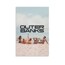 4-034-Outer Banks Poster Beach Scene Print Picture Print Canvas Poster Wall Paint Art Posters Decor Modern Home Artworks Gift 16x24inch(40x60cm)