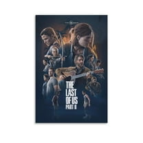 4-057-The Last of Us Part II Poster Art Poster Canvas Painting Decor Wall Print Photo Gifts Home Modern Decorative Posters 16x24inch(40x60cm)