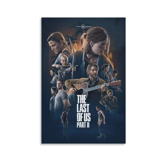 4-057-The Last of Us Part II Poster Art Poster Canvas Painting Decor Wall Print Photo Gifts Home Modern Decorative Posters 16x24inch(40x60cm)