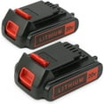 thumbnail image 1 of 4.0Ah Lithium Replacement Battery Compatible with Black and Decker 20V Max LBXR20 LBX20 LBX4020, Extended Runtime for Cordless Power Tools - 2 Packs (Non-OEM), 1 of 4