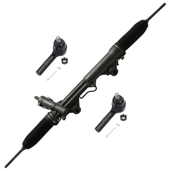 4.0L Enigne Models Only - Complete Power Steering Rack & Pinion Assembly + Outer Tie Rod Ends - 2002-2005 Ford Explorer 4.0L Only - 2002-2005 Mountaineer 4.0L Only
