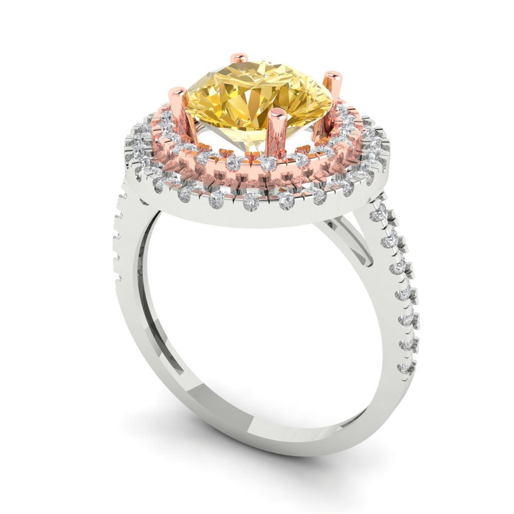 Bague En Argent Avec Tourmaline Taille Ronde - Taille 10.25, Pierres Naturelles