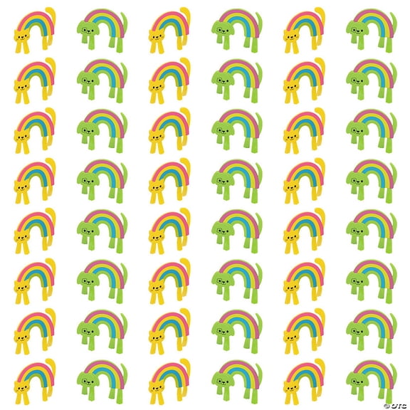 4 1/2" Bulk 48 Pieces Rainbow Cats & Dogs Vinyl Bendables