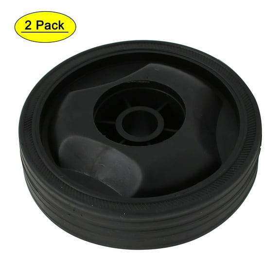 4 1/2" Dia Plastic Wheel Repairing Part Black 2pcs for Air Compressor
