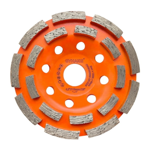 GVHAKG 4.5" Diamond Cup Grind Wheel for Polishing and Grinding Concrete Marble Granite