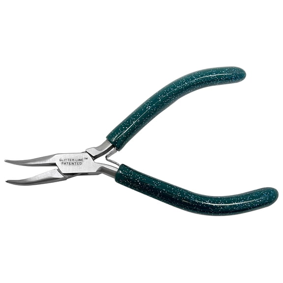 4-1/2" Glitter Line Bent Nose Plier Pliers Jewelry Making Wire Metal Forming Shaping Tool