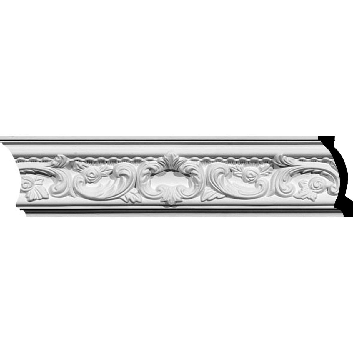 4 1/2"H x 2"P x 5"F x 94 1/2"L Telma Crown Moulding