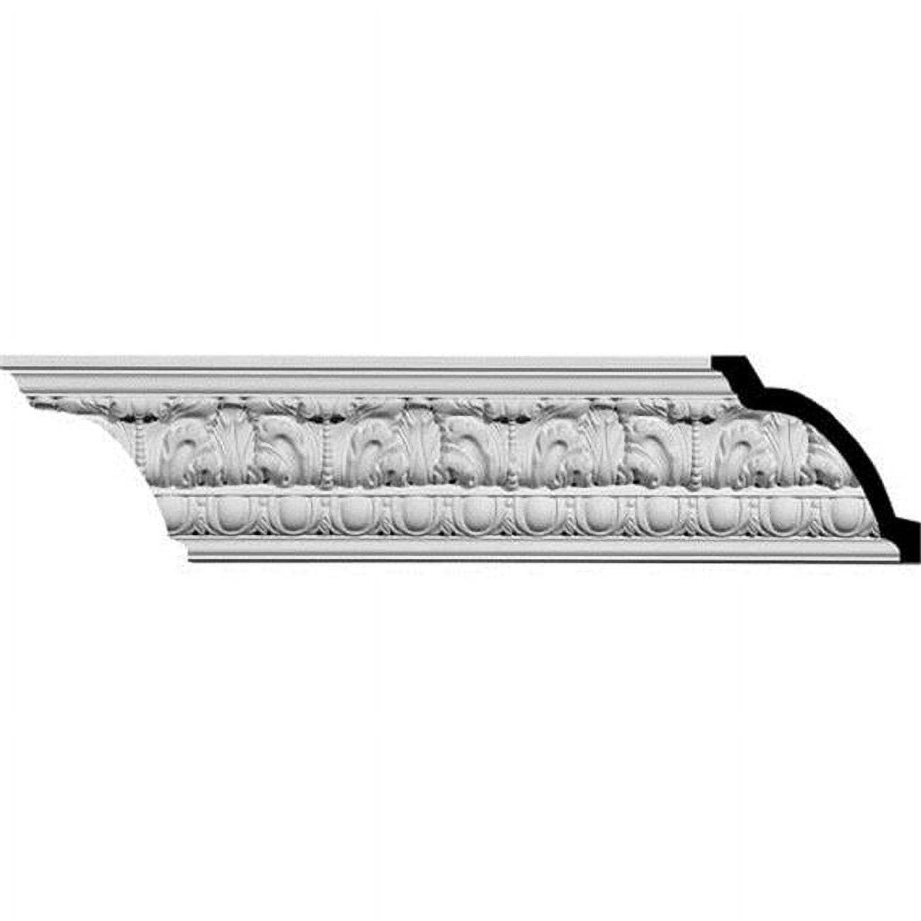 4 1/2"H x 3 7/8"P x 6"F x 94 1/2"L Colton Egg & Dart Acanthus Crown Moulding