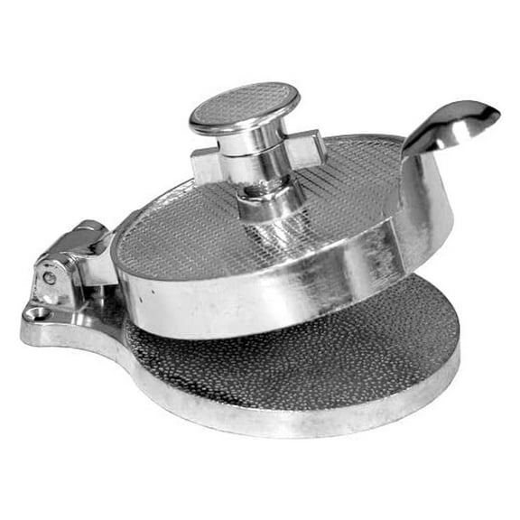 - 4-1/2" Heavy Duty Adjustable Hamburger Press Aluminum- Adjustable from 1/8" to 3/8" Hamburger Press Patty Maker Meat Cheese Veggie Burger Maker for Grill Griddle BBQ Barbecue