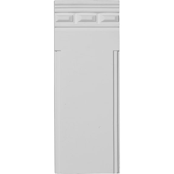 4 1/2"W x 11 3/4"H x 1 1/4"P Devon Traditional Plinth Block