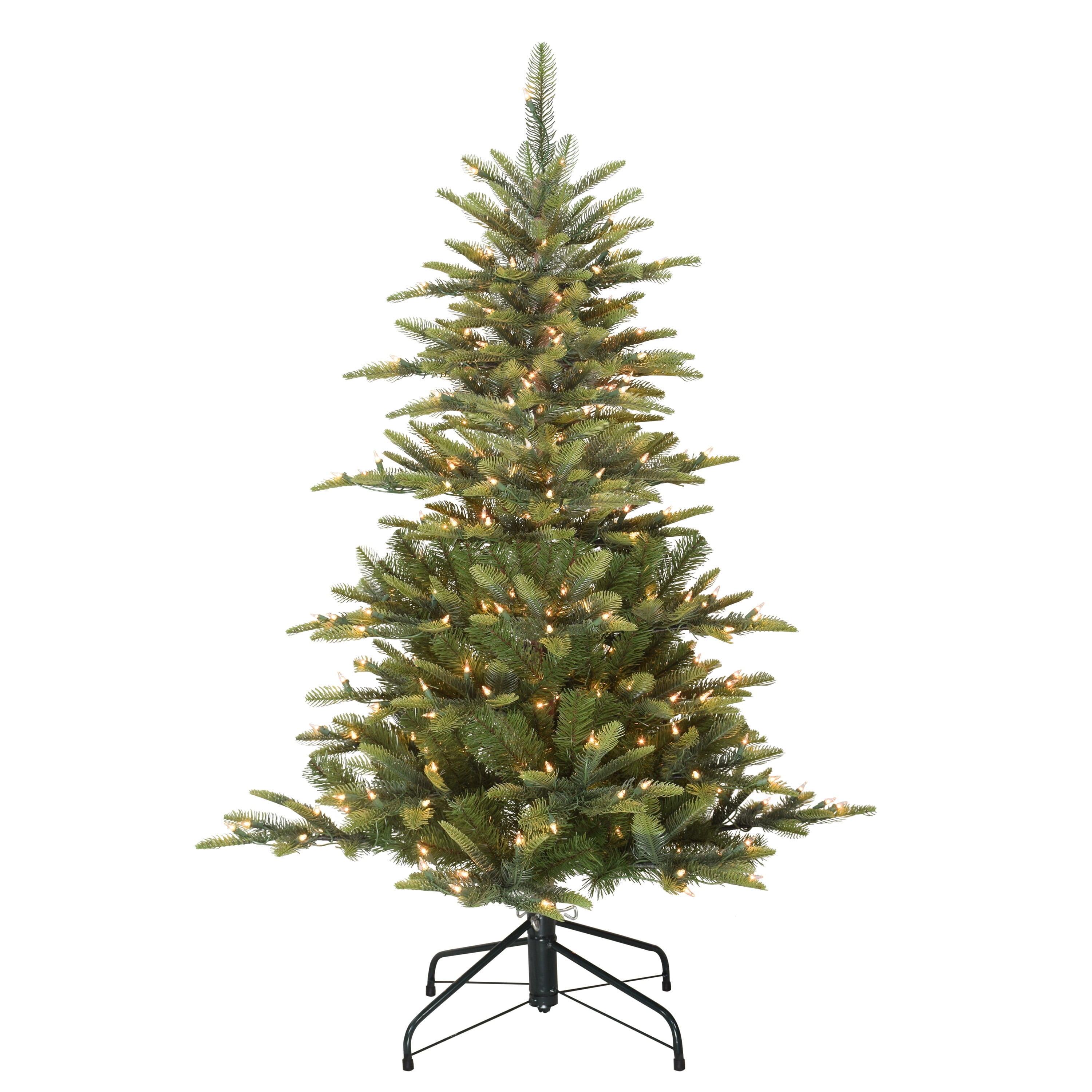 4.5-Foot Green Fir Pre-Lit Artificial Christmas Tree with Lights