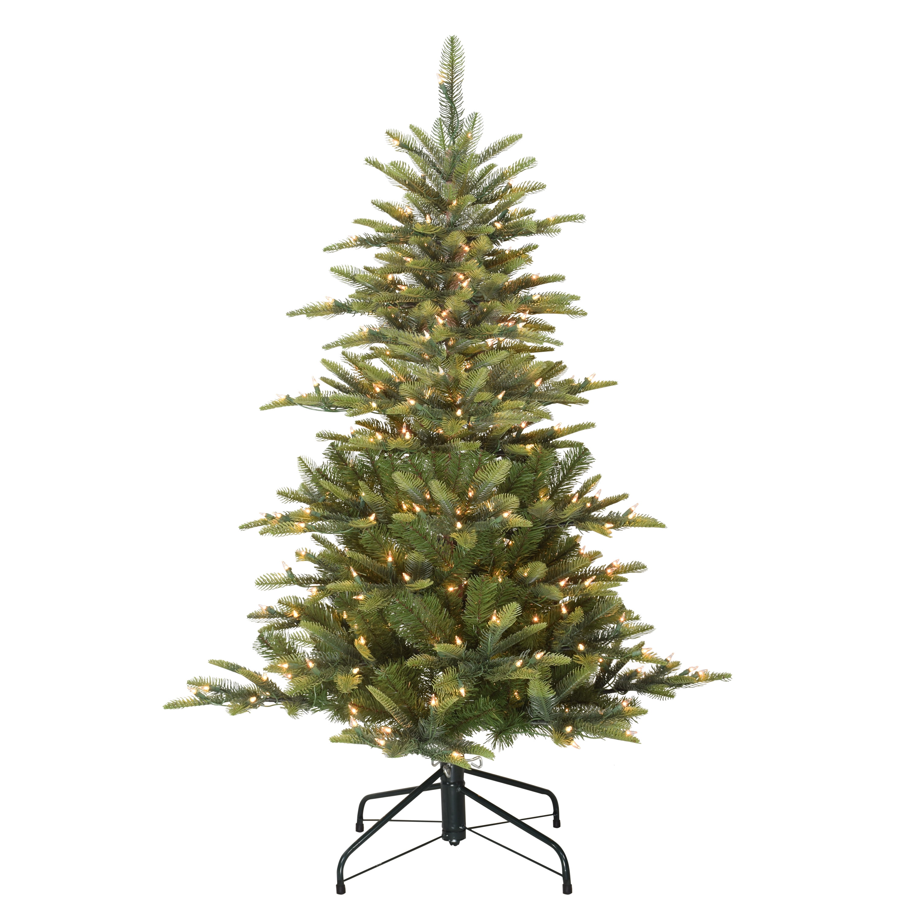 4.5-Foot Green Fir Pre-Lit Artificial Christmas Tree with Lights