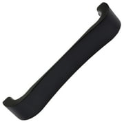 GLIDERITE HARDWARE 4-1/2 in. Center Smooth Curved Flat Cabinet Pull Handles, Matte Black