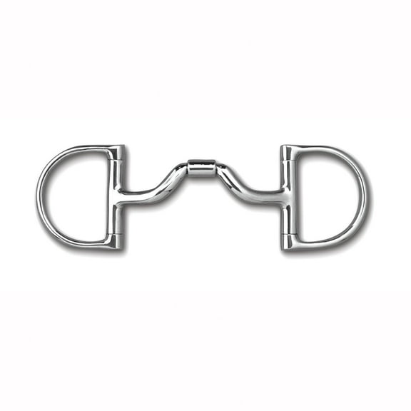 Myler MB 33 Pony Dee Snaffle Bit - Stainless Steel & Copper Inlay