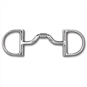 Myler MB 33 Pony Dee Snaffle Bit - 4 1/2" Mouthpiece - Stainless Steel & Copper Inlay - Level 3 Ported Barrel