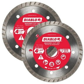 4-1/2 in. Turbo Rim Masonry Diamond Cut Off Blade Value Pack (2-Pack)