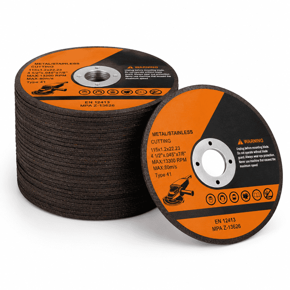 4-1/2"x.045"x7/8" Abrasive Cut Off Wheels For Metal And Stainless Steel, 28 Pack