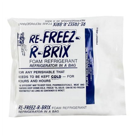 SSBM 4 1/2x4x3/4" Re-Freez-R-Brix® Cold Bricks, Shipping Moving Packing 42/Case