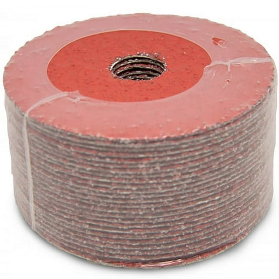 4-1/2" x 7/8" 36 Grit Ceramic Resin Fiber Sanding Grinding Discs - 25 Pack