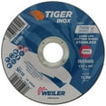 thumbnail image 1 of 4-1/2in x .045in TIGER INOX Type 27 Cutting Wheel, INOX60S, 7/8in A.H. 25ct, 1 of 3