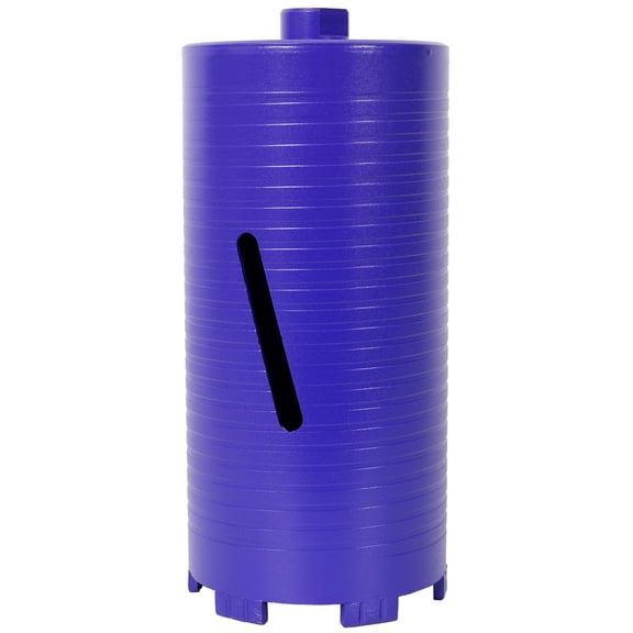 4-1/2inch Diamond Dry Core Drill Bit for Concrete with Rebar, Upgraded Welded Turbo Core Bit for Masonry, Brick, Mortar - 5/8-11 Thread, Blue Steel
