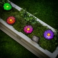 thumbnail image 1 of 4 1/4" Bright Color Solar-Powered Flower Garden Stakes Set, 1 of 1