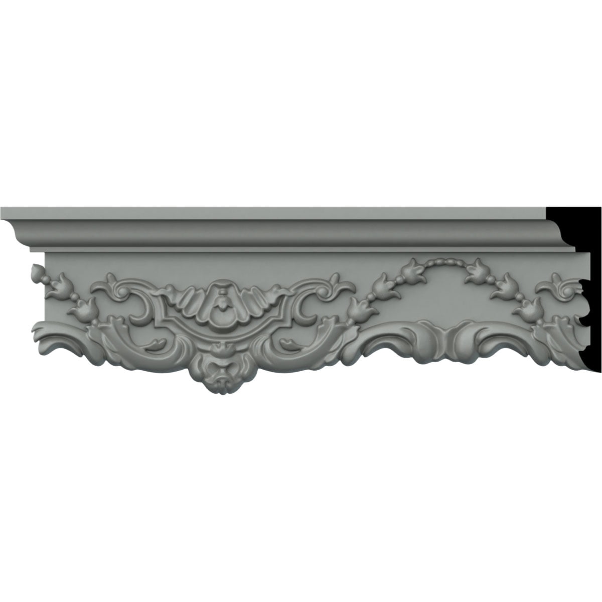 Ekena Millwork Emery 4.25'' H x 94.5'' W x 1.25'' D Urethane Chair Rail