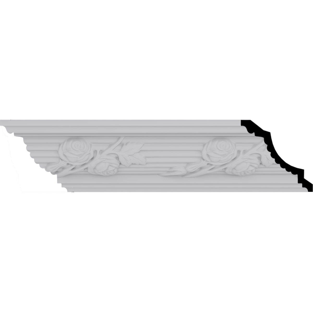 Ekena Millwork 4 1/4"H x 4 1/4"P x 6"F x 94 1/2"L, (7 7/8" Repeat), Winston Crown Moulding