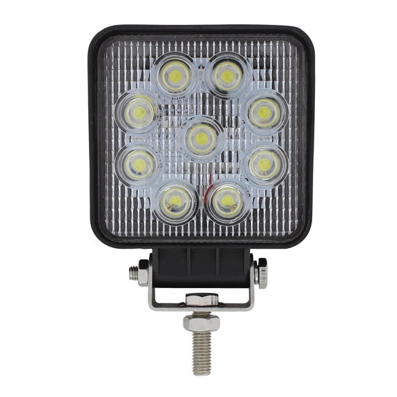4 1/4" Square 9 High Power 3 Watt LED Work Light 1700 Lumen 12V-30V DC voltage