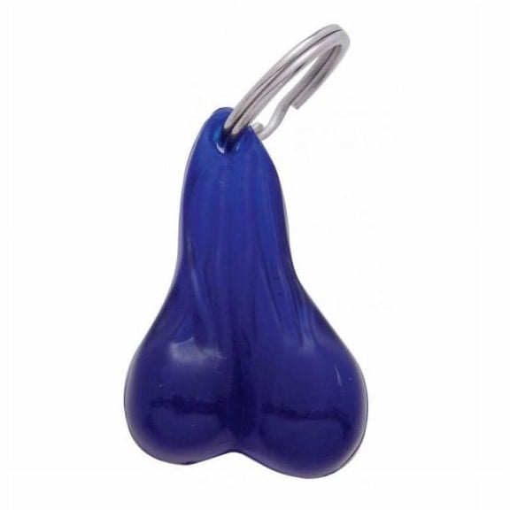 4-1/4" Stress Ballz Novelty Keychain - Blue