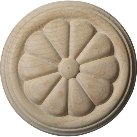 4 1/4"W x 4 1/4"H x 5/8"P Reese Round Rosette, Cherry