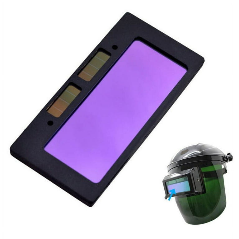 Auto darkening store welding lens