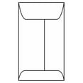 thumbnail image 1 of #4-1/4D Open End Coin Envelopes, 3" x 4-7/8", 24#, White Kraft, Center Seam (Box of 500), 1 of 1