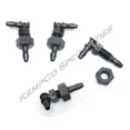 thumbnail image 1 of (4) 1/8" Hose Barb Bulkhead Elbow 90Â°, 1/4-28 Unf Thread Adapter W/ Hex Nut, 1 of 3