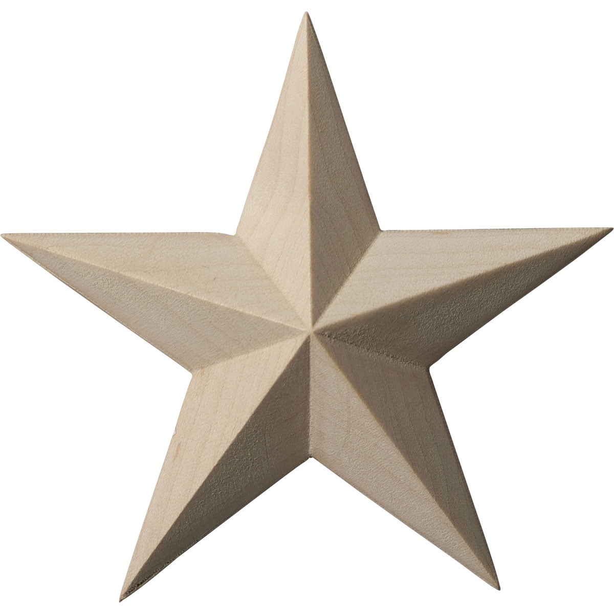 Unfinished Rubberwood Galveston Star Rosette 4 1/8" x 4 1/8"