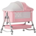4 in 1 Baby Bedside Sleeper Baby Crib, Adjustable for Baby