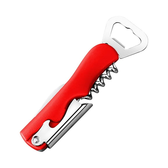 4 in 1 Bottle Opener, Stainless Steel Wine Opener and Beer Bottle Opener with Can Opener, Multi-Functional Bar Tool Set for Home, Kitchen, Restaurant, and Bar Use