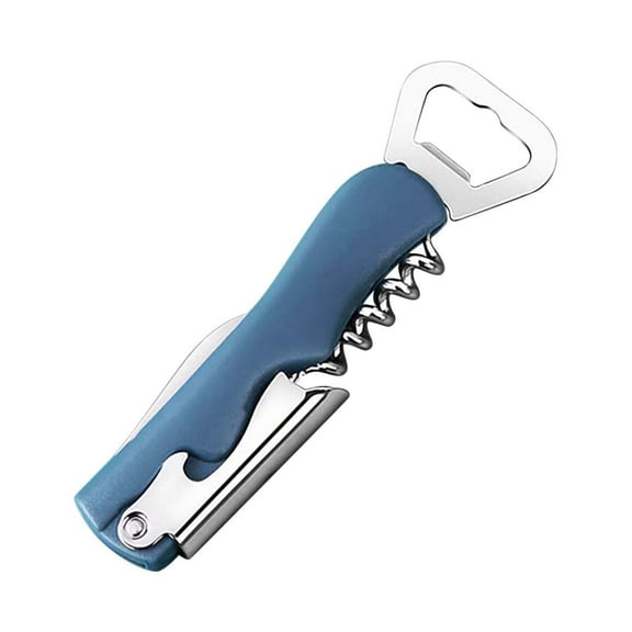 4 in 1 Bottle Opener, Stainless Steel Wine Opener and Beer Bottle Opener with Can Opener, Multi-Functional Bar Tool Set for Home, Kitchen, Restaurant, and Bar Use