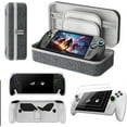 thumbnail image 1 of 4 in 1 Carrying case Set for ROG Xbox Ally X/ROG Xbox Ally, Carrying bag + Silicone Protective case +  2 pcs Screen Protectors for ROG Xbox Ally X/ROG Xbox Ally 2025 (White Case), 1 of 9