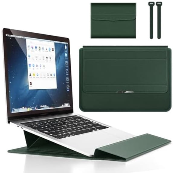 4 in 1 Ergonomic Workstation Set - Foldable Laptop Sleeve and Stand ...