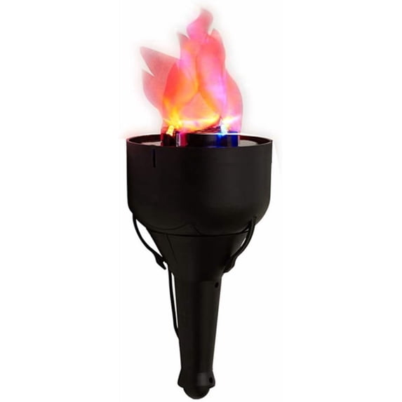 4 in 1 Flame Lamp, 3D Artificial Fire Flames Battery Operated Fake Fire Lamp, Realistic Effect Light, Fake Fire Bowl Hanging Flame Light for Stage Club Decor(Black)
