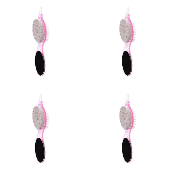 4 In 1 Foot Care Stone Brush Pumice Scrubber Pedicure Exfoliate Remover Pedicure Tub Heel to Toe Electric Callous Removers for Feet Baby Soft Feet Peel Toenail for Thick Nails Soothing Socks Dry