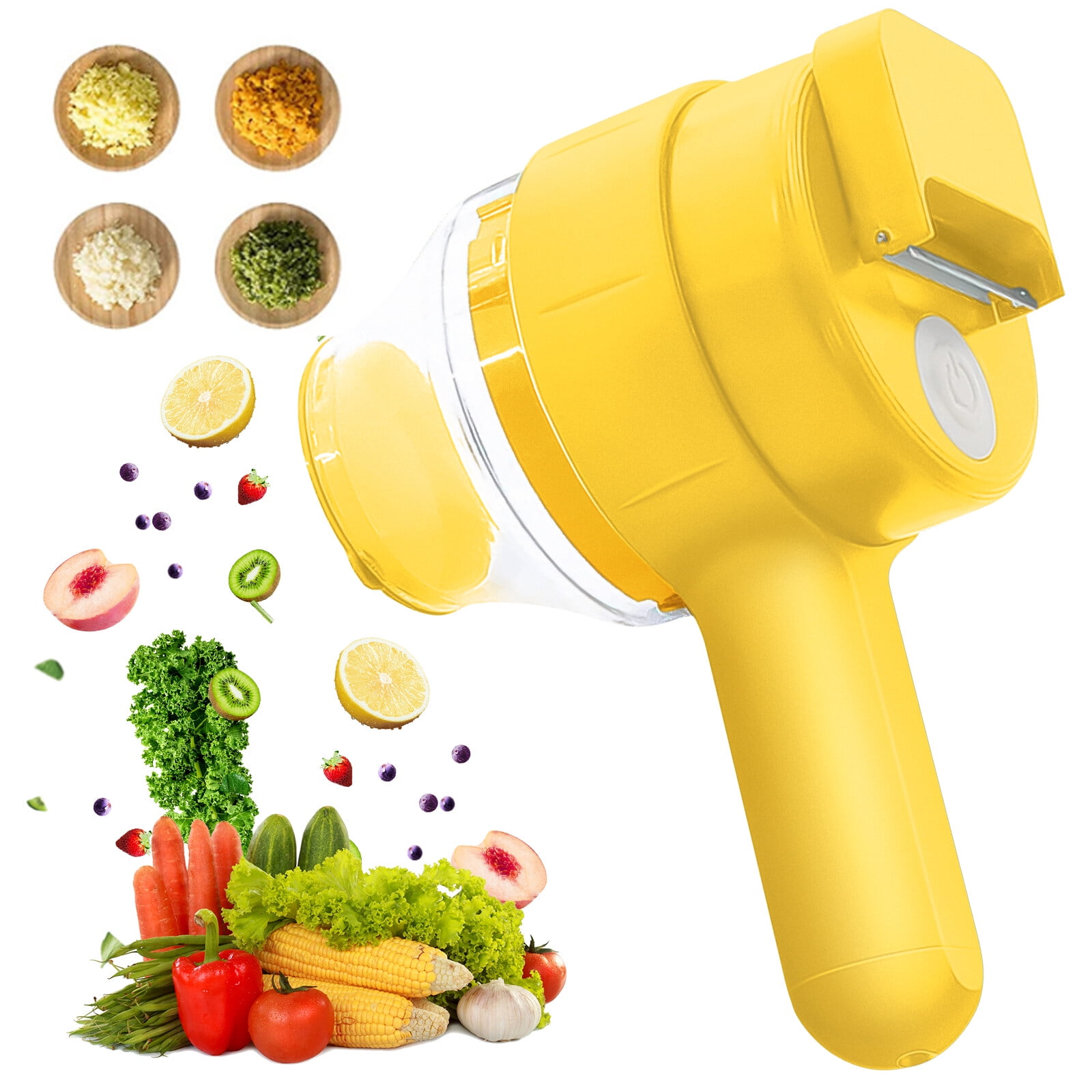 4 in 1 Handheld Electric Vegetable Slicer Set, Electric Food Chopper