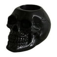thumbnail image 1 of 4.1 Inch Halloween Skeleton Candlestick Holder - Resin Skull Candle Stand for Tabletop, Mantel & Entryway Decor, Gothic Party Centerpiece, 1 of 6
