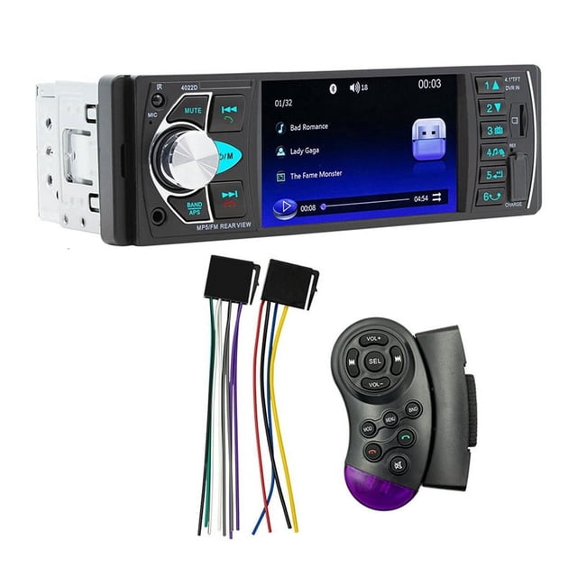 4.1 Inch Screen Car MP5 Player Compatible with Bluetooth 1 Din Remote ...